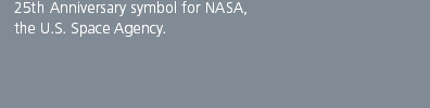 NASA 25th Anniversary symbol